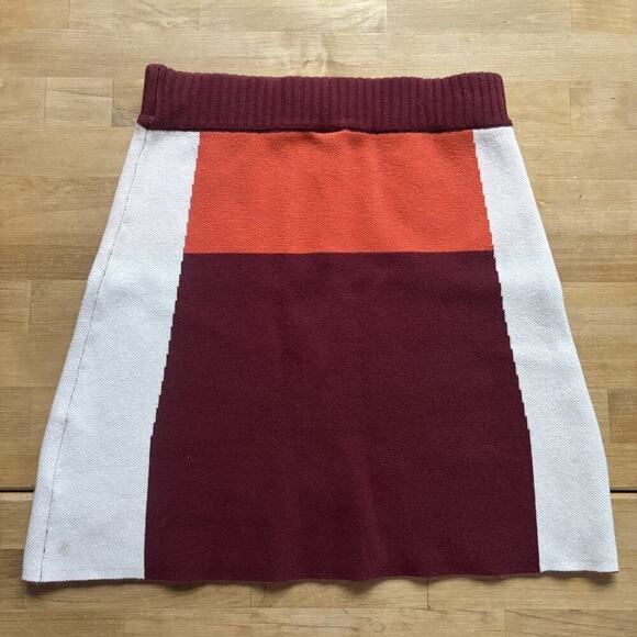 Urban Outfitters Mini Skirt Women’s Size Small Red Orange Retro Y2K Style - Picture 6 of 9